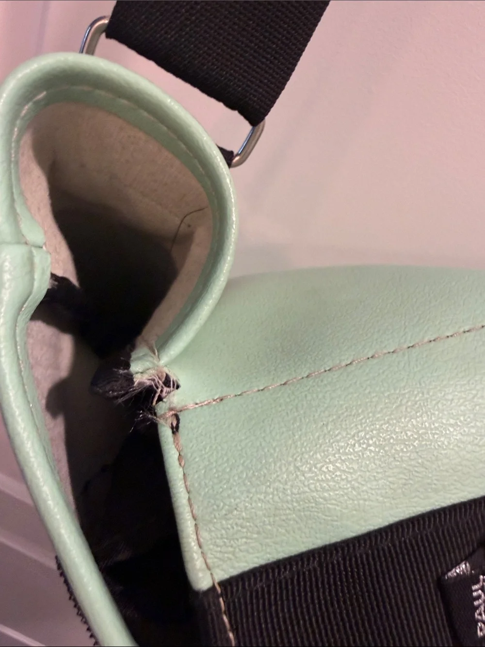 Vintage Paul Frank Messenger Bag Green & White